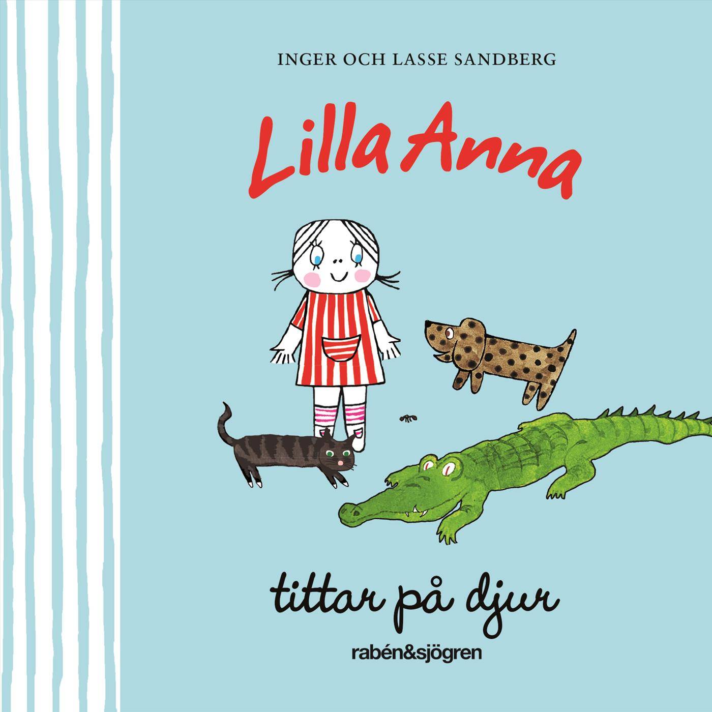 Lilla Anna tittar på djur