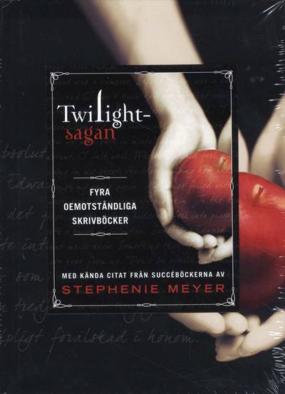 Twilightsagan : fyra oemotståndliga skrivböcker med kända citat från succéböckerna