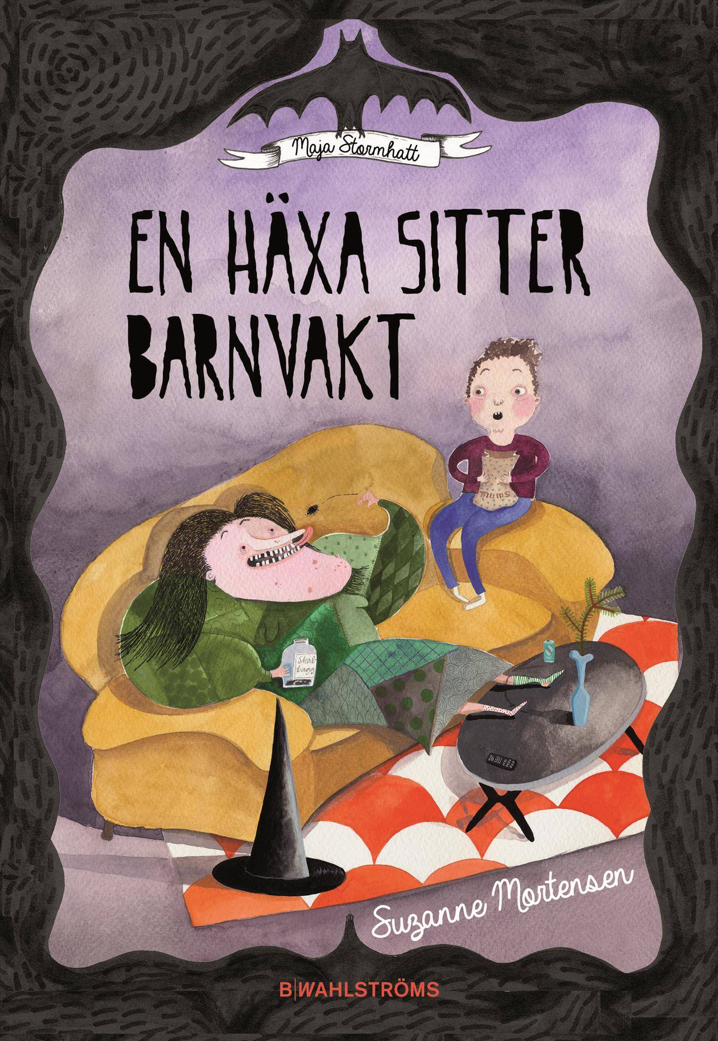 En häxa sitter barnvakt