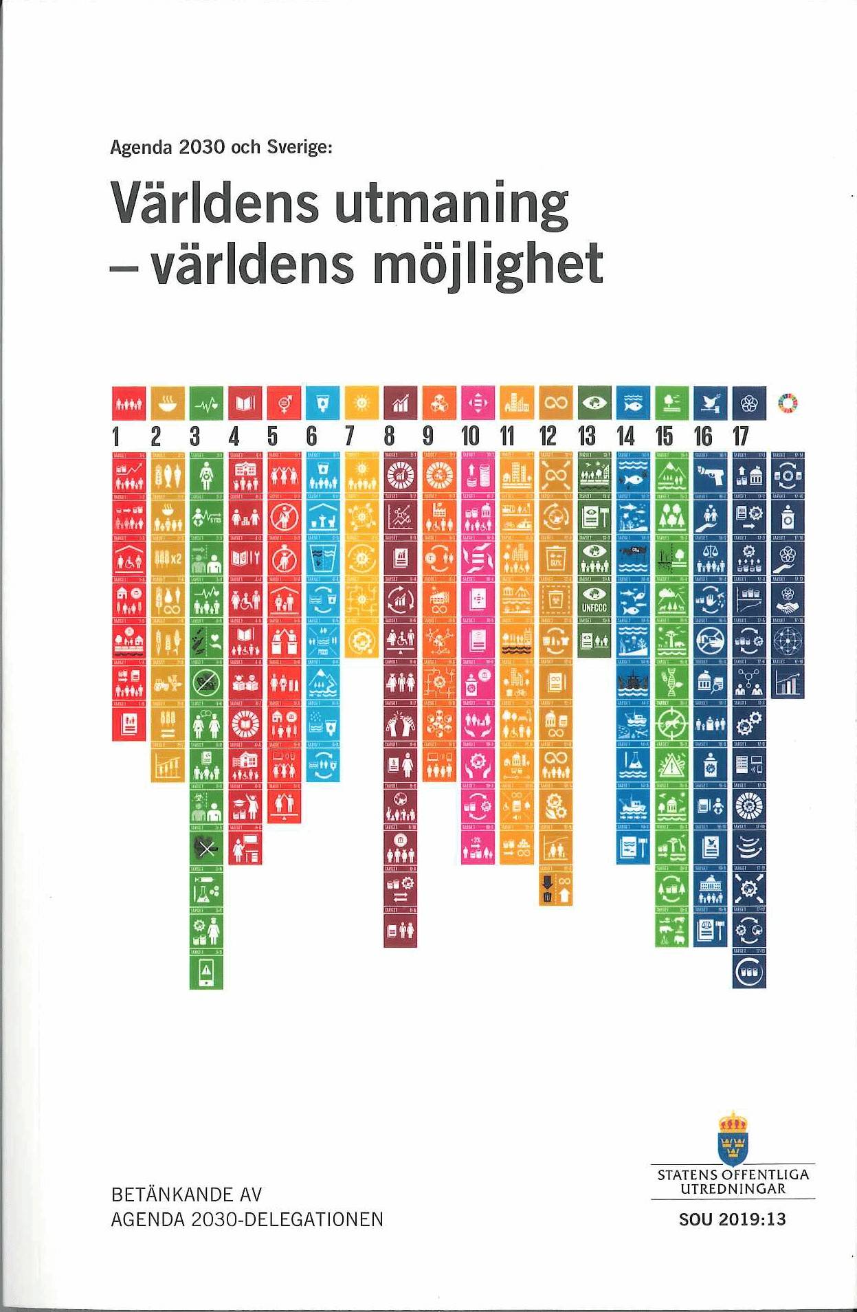 Agenda 2030 och Sverige: Världens utmaning - världens möjlighet. SOU 2019:13 : Betänkande från Agenda 2030-delegationen (Fi 2016:01)