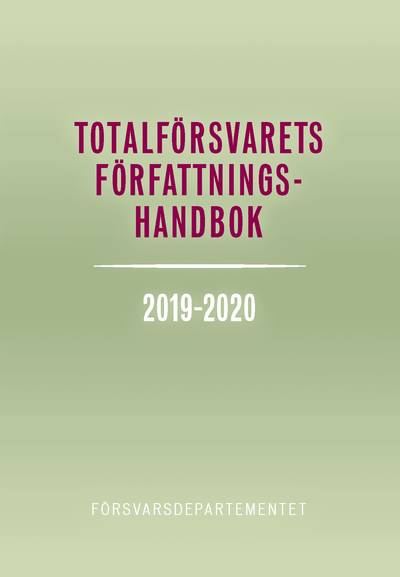Totalförsvarets författningshandbok 2019/20