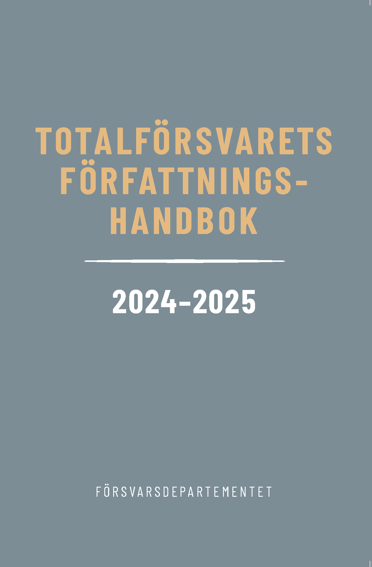 Totalförsvarets författningshandbok 2024/25