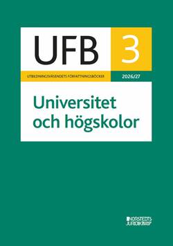 UFB 3 Universitet och högskolor 2026/27