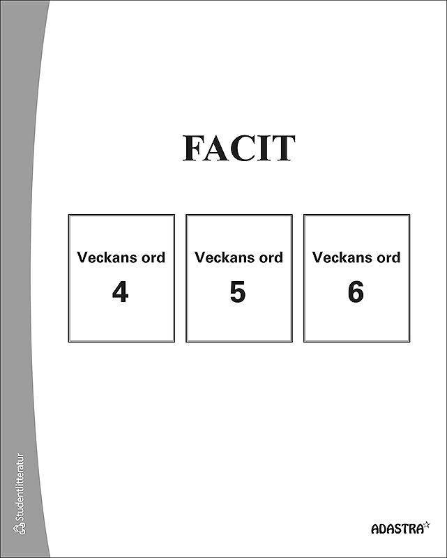 Veckans ord Facit till bok 4-6