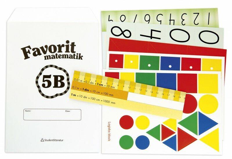 Favorit matematik 5B Laborativt material 5-pack