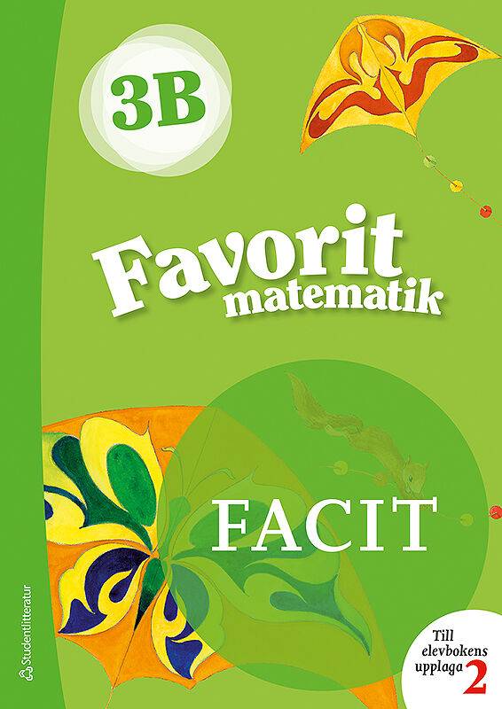 Favorit matematik 3B Facit till uppl. 2, 5-pack