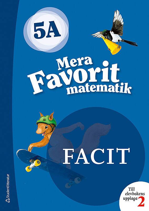 Mera Favorit matematik 5A för räknehäfte Facit till upplaga 2,  5-pack