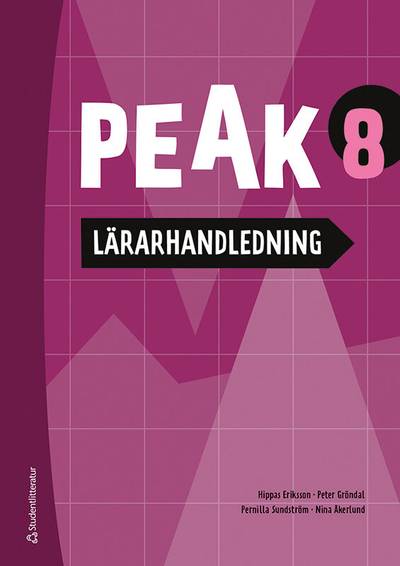 Peak 8 Lärarpaket - Tryckt bok + Digital lärarlicens 36 mån