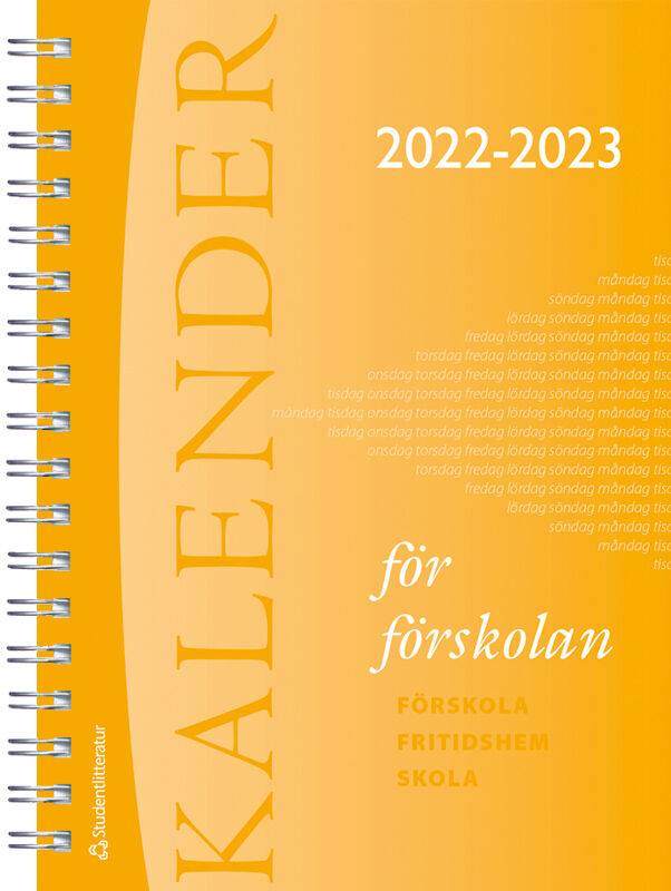 Kalender för förskolan 2022/2023