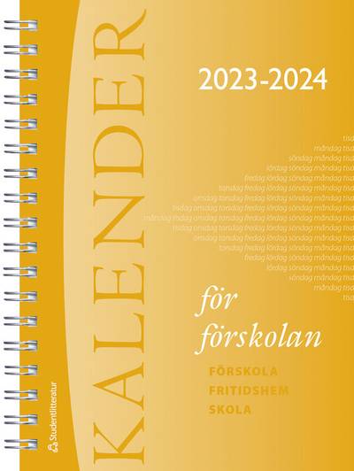 Kalender för förskolan 2023/2024