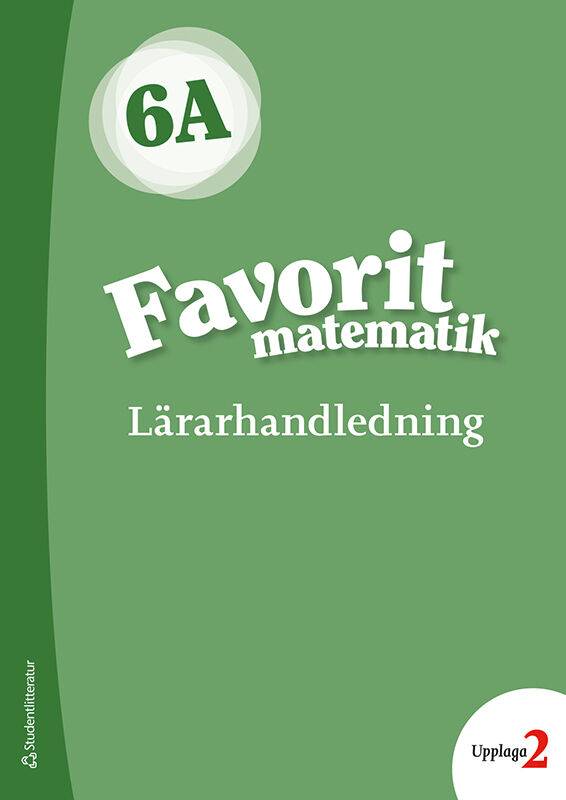 Favorit matematik 6A Lärarpaket - Tryckt bok + Digital lärarlicens 36 mån