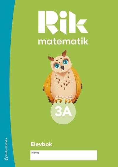 Rik matematik 3A Elevpaket - Tryckt bok + Digital elevlicens 12 mån