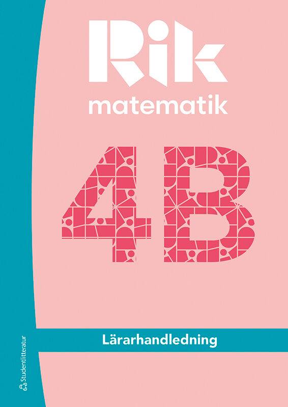 Rik matematik 4B Lärarpaket - Tryckt bok + Digital lärarlicens 36 mån