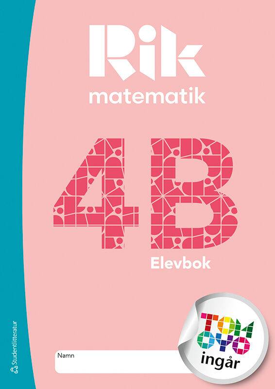 Rik matematik 4B Elevpaket - Tryckt bok + Digital elevlicens 12 mån