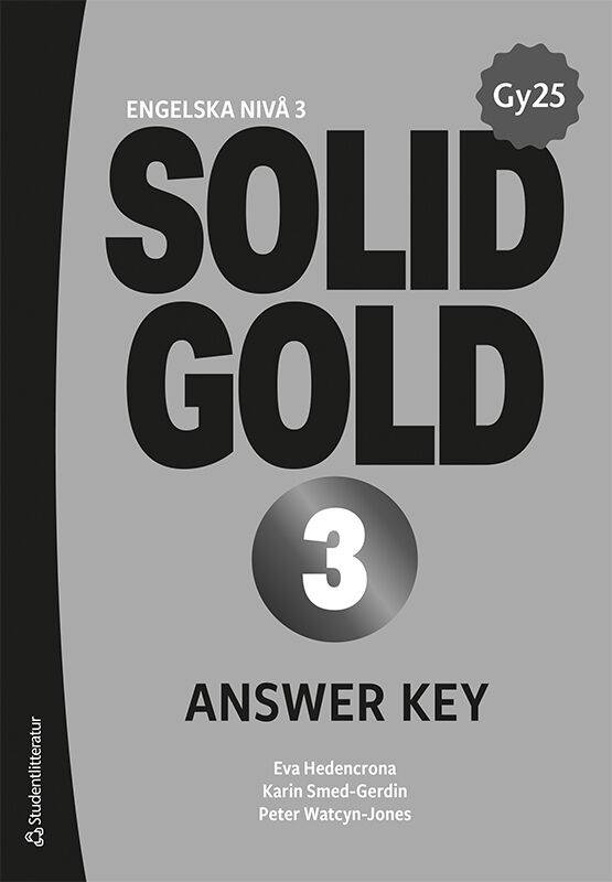 Solid Gold 3 Answer Key