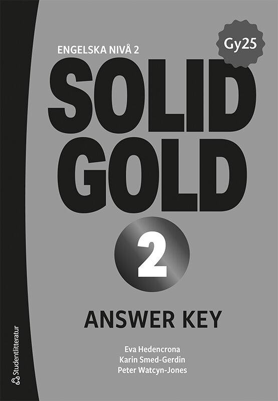 Solid Gold 2 Answer Key