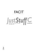 Just Stuff C Workbook Facit