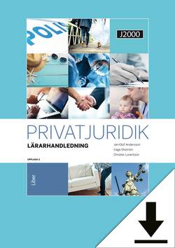 J2000 Privatjuridik Lärarhandledning (nedladdningsbar)