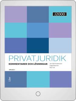 J2000 Privatjuridik Kommentarer och lösningar Digitalbok Grupplicens 12 mån