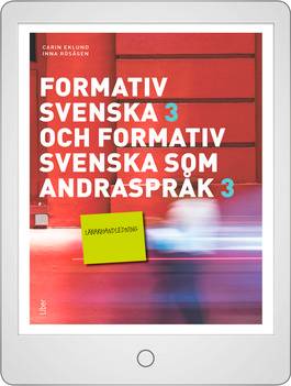 Formativ svenska 3 och Formativ svenska som andraspråk 3 Lärarhandledning (nedladdningsbar)