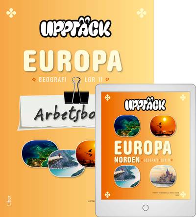 Upptäck Europa Geografi Arbetsbok med Digitalt Övningsmaterial