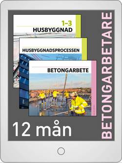 Bygg 724 Yrkesutgång Betongarbetare elevlicens (12 mån)