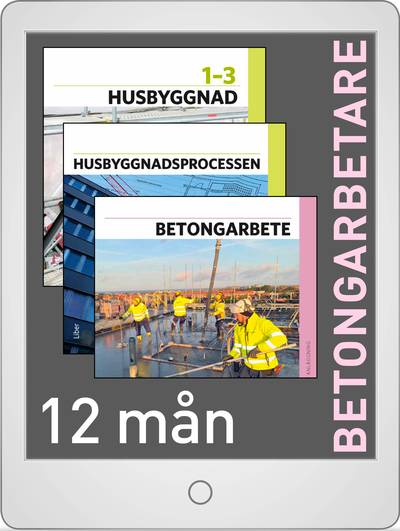 Bygg 724 Yrkesutgång Betongarbetare lärarlicens (12 mån)