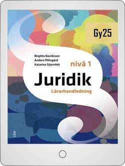 Juridik nivå 1 Lärarhandledning (nedladdningsbar)