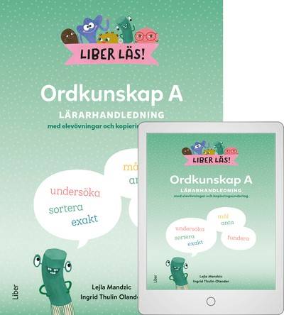 Liber Läs Ordkunskap A Lärarhandledning med Digital (lärarlicens)