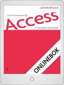 Access Företagsekonomi 2, Lösningar Onlinebok Grupplicens 12 mån