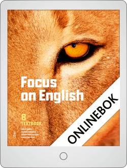 Focus on English 8 Textbook Onlinebok Grupplicens 12 mån