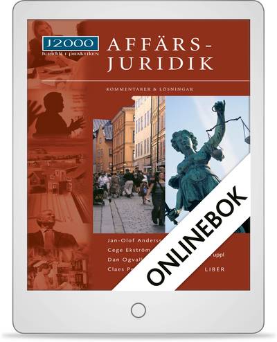 J2000 Affärsjuridik, Kommentarer och lösningar Onlinebok (12 mån)