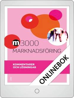 M3000 Marknadsföring Kommentarer och lösningar Onlinebok Grupplicens 12 mån