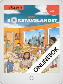 Livet i Bokstavslandet Läsebok åk 2 nivå röd Onlinebok Grupplicens 12 mån