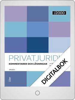 J2000 Privatjuridik Kommentarer och lösningar Digitalbok Grupplicens 12 mån