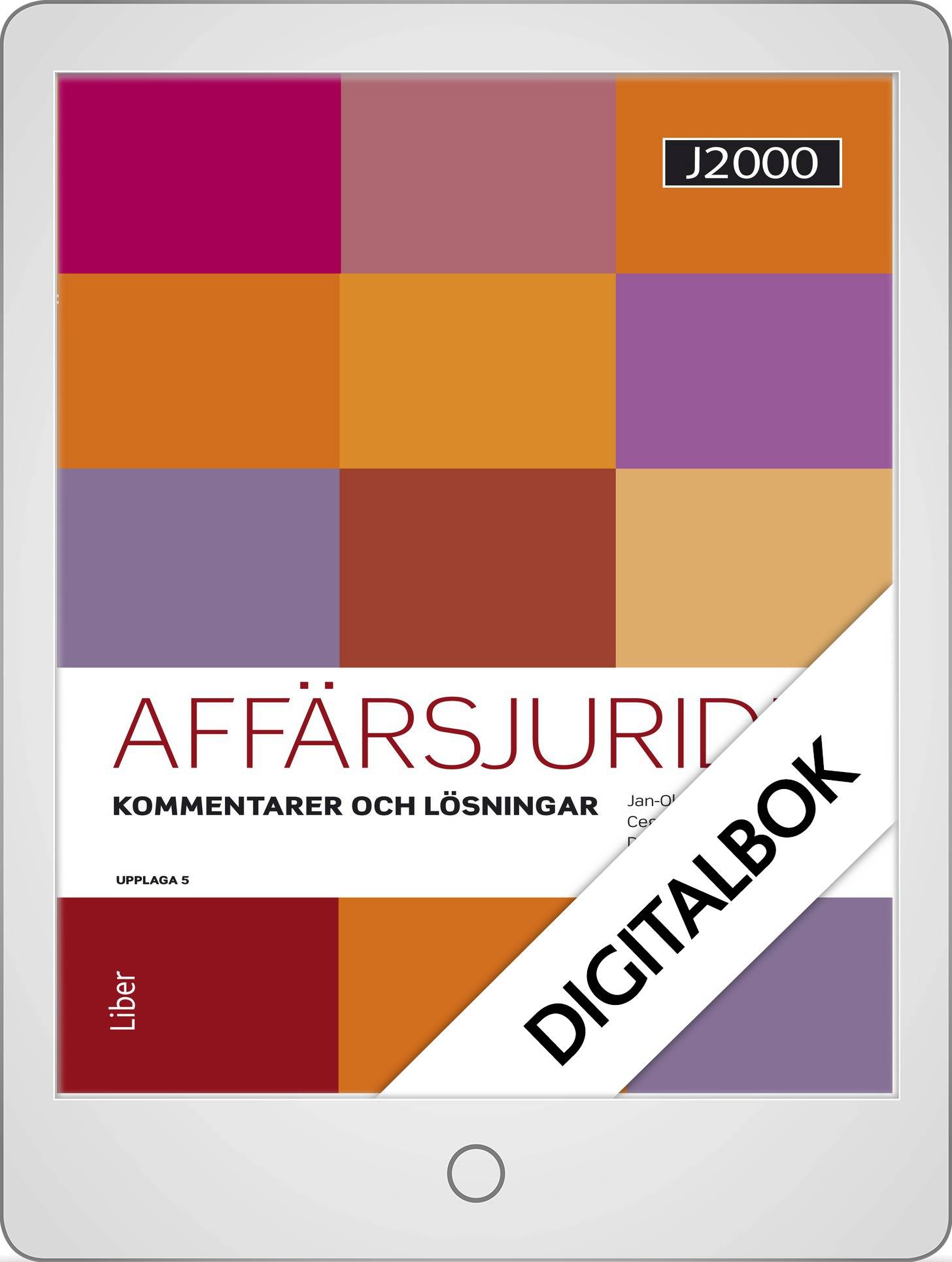 J2000 Affärsjuridik Fakta och uppgifter Digitalbok (12 mån)