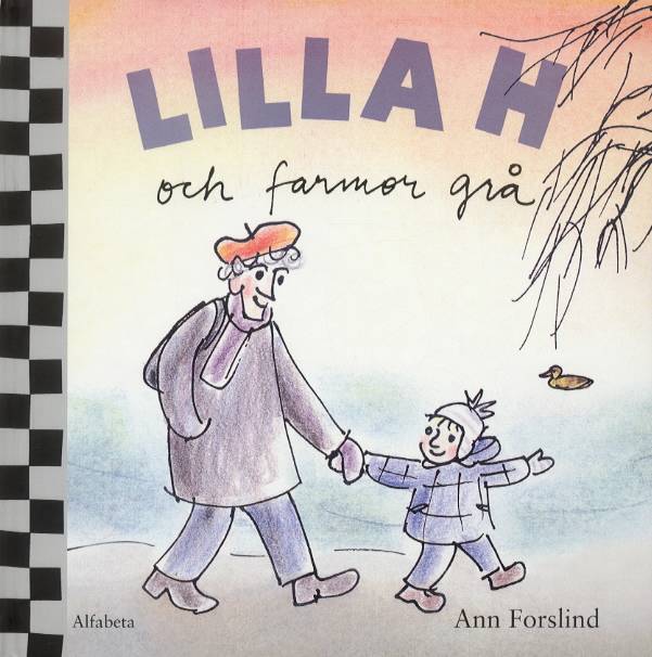 Lilla H och farmor grå