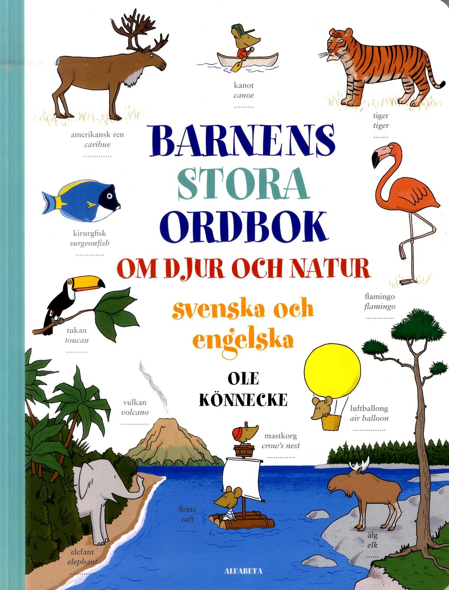Barnens stora ordbok om djur och natur : svenska och engelska