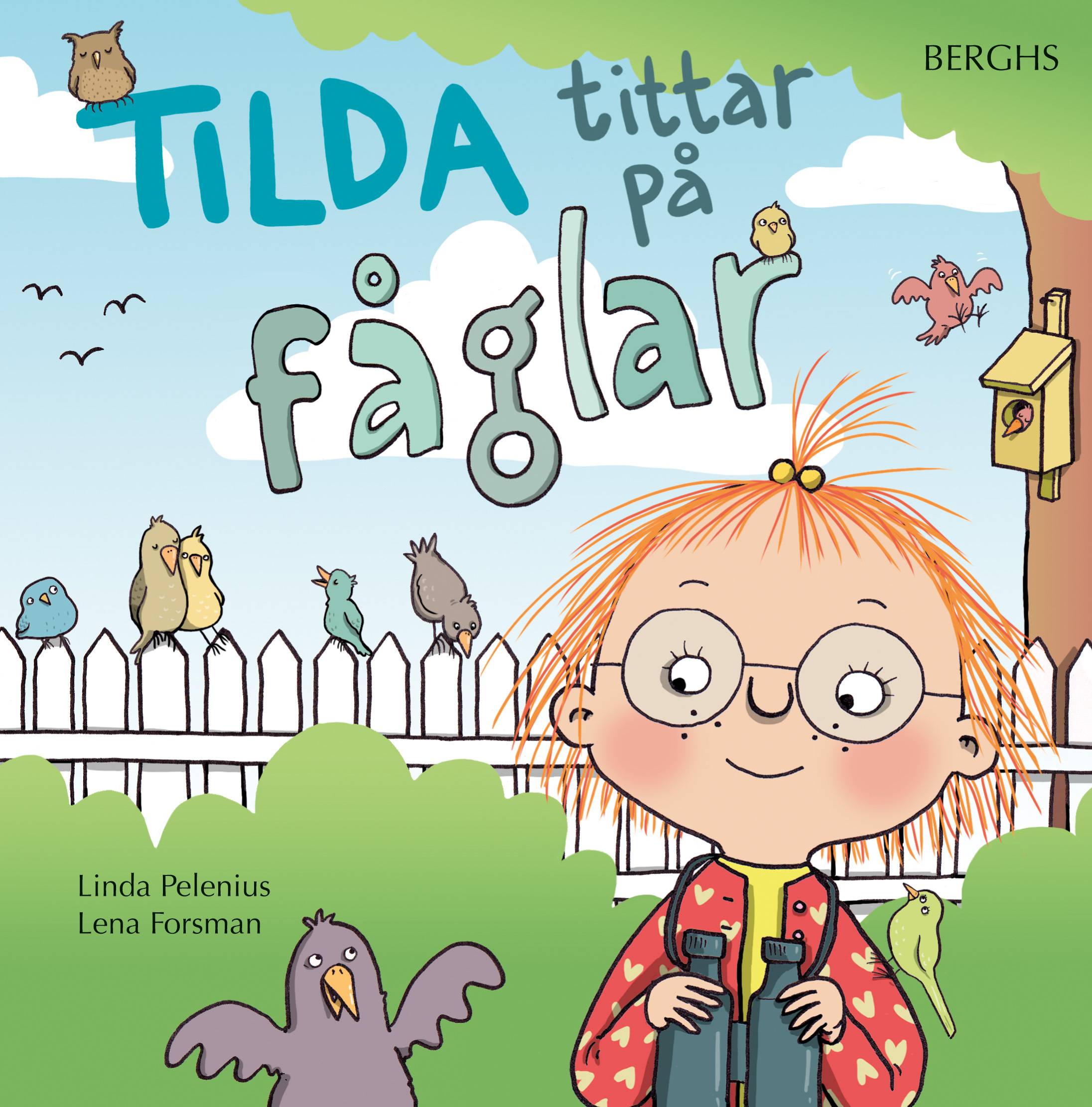 Tilda tittar på fåglar