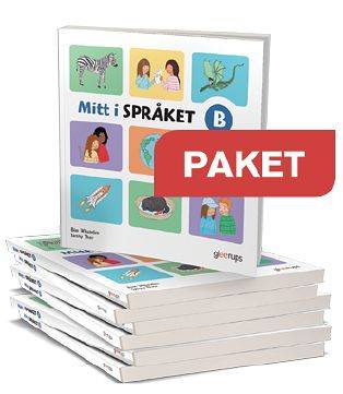 Mitt i språket, Läsebok B 25 ex + Arbetsbok B 25 ex Paket