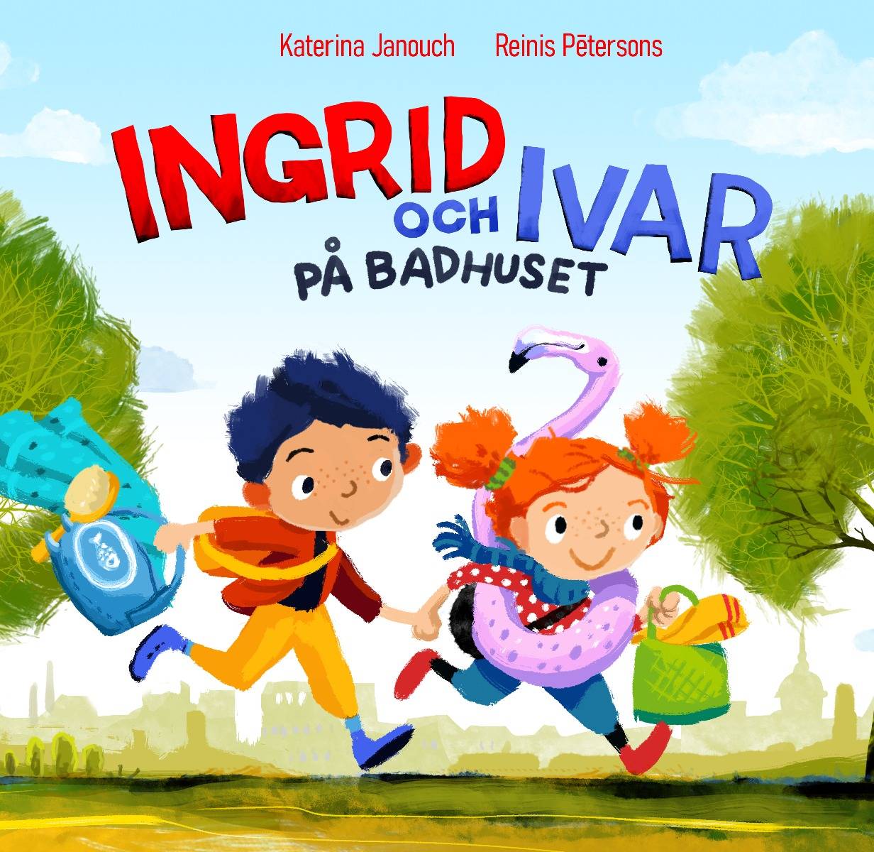 Ingrid och Ivar på badhuset