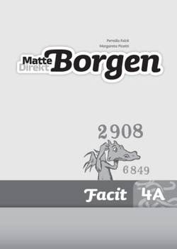 Matte Direkt Borgen Facit 4A (5-pack)