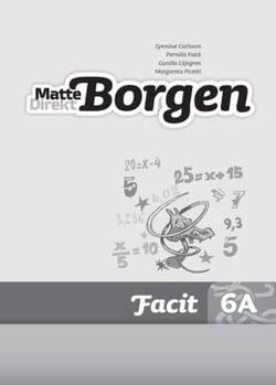 Matte Direkt Borgen Facit 6A (5-pack) Ny upplaga
