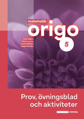 Matematik Origo 5 Prov, övningsblad, aktiviteter (pdf)
