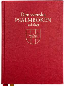 Den svenska psalmboken med tillägg och ny bönbok (bänkpsalmbok - röd)