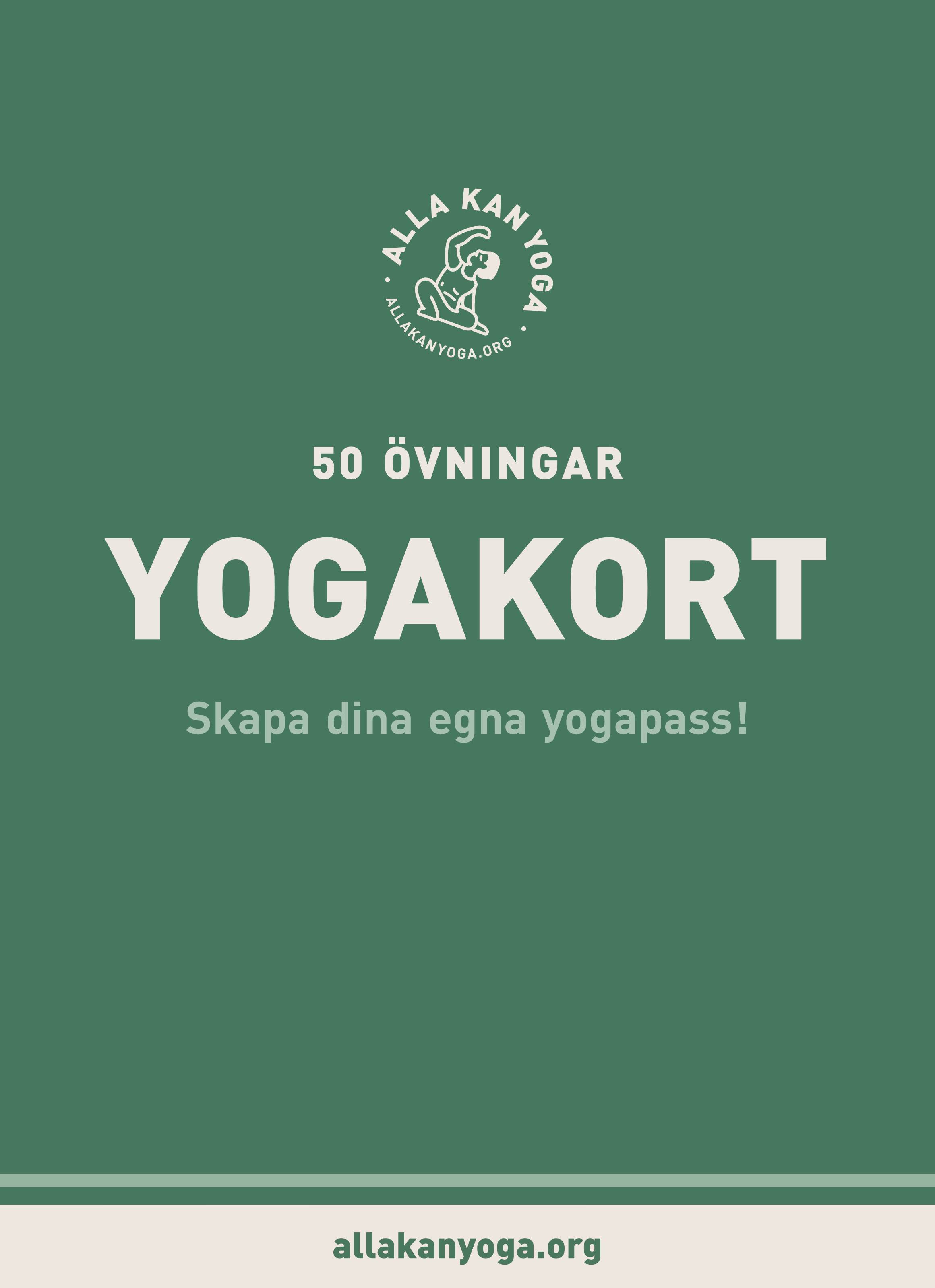 Yogakort med Alla kan yoga : 50 övningar - skapa dina egna yogapass