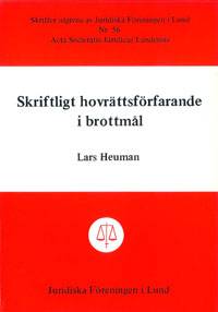 Skriftligt hovrättsförfarande i brottmål