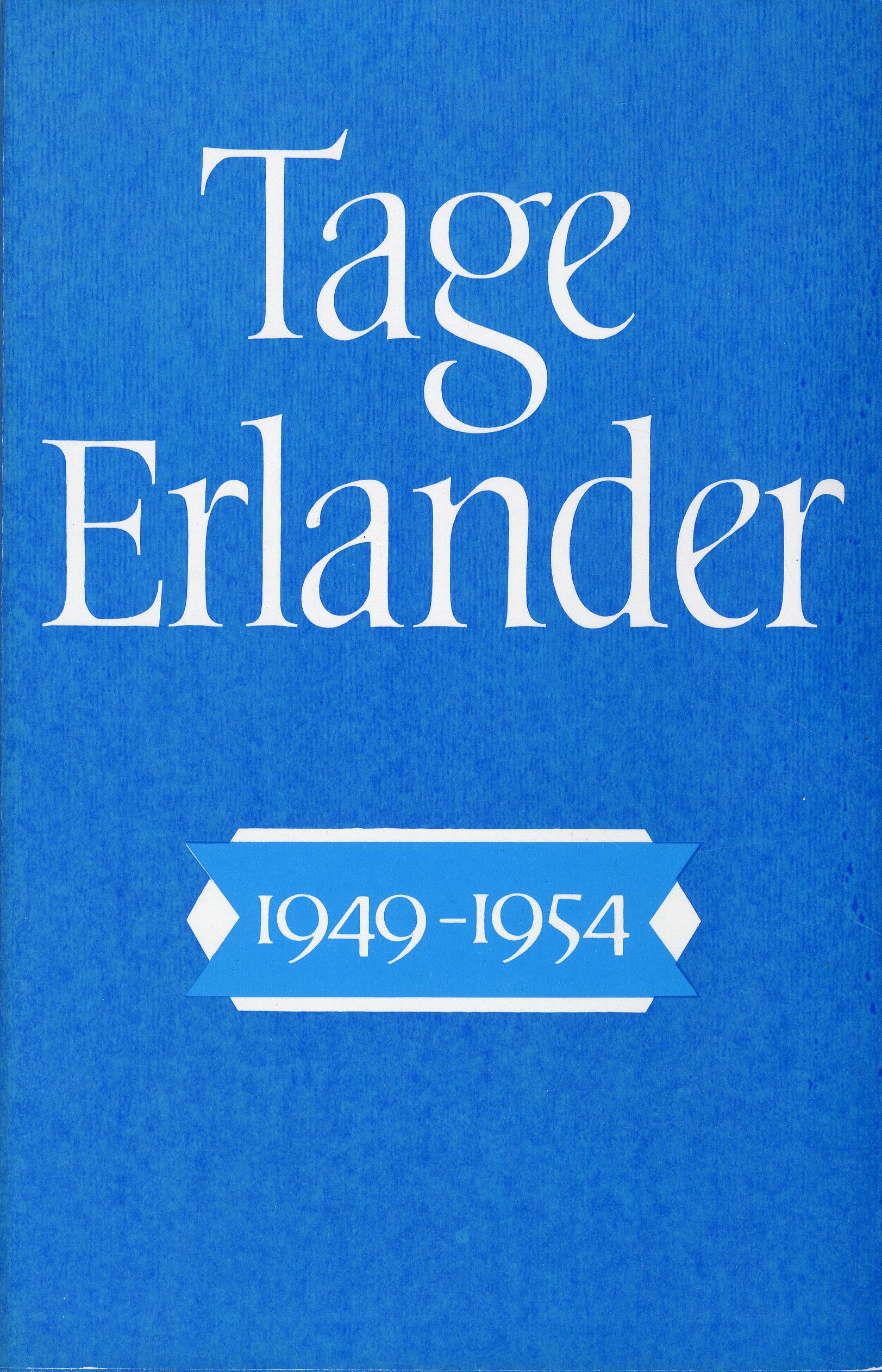 Tage Erlander 1949-1954