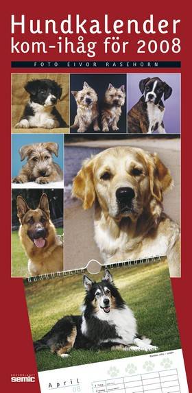 Hundkalender - kom-ihåg för 2008
