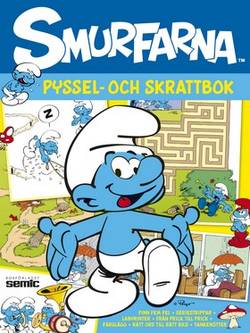 Smurfarna - Pyssel- och skrattbok: finn fem fel - från prick till prick - genom labyrinten - seriestrippar - rätt ord till rätt bild